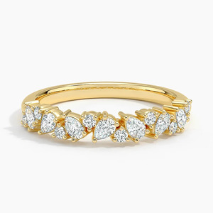 Cautivador Anillo de Eternidad con Diamantes en Corte Pera y Redondo Alternados LR - Product Image 1