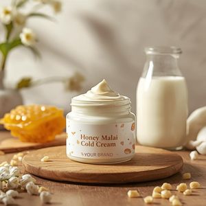 Crème hydratante au miel Malai en marque privée pour peaux sèches |   Fabricant de crème nourrissante pour le visage en hiver - Product Image 4