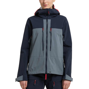 Women Winter Softshell <b>Quilted</b> <b>Jacket</b> Waterproof Zipper Knitted Solid <b>Pattern</b> Outdoor Hiking Breathable Quick-Dry - Product Image 1
