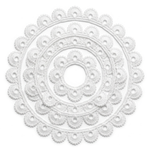 10mm <b>White</b> Floral Guipure GPO <b>Lace</b> Trim Customizable Export Quality for Baptism Decor Baby Headbands Nursery Crafts Keepsakes - Product Image 5