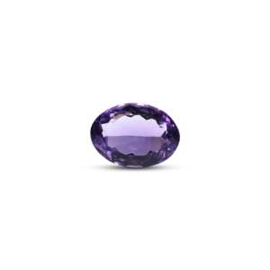 Loose Amethyst Gemstone 6.35 Carat Oval Cut 4x6mm for Fine Jewelry - Product Image 1