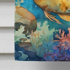 Gran Multicolor Flounder porche manga poste decorativo patio Banner ilustraciones casa tamaño pared colgante poliéster bandera - Product Image 4