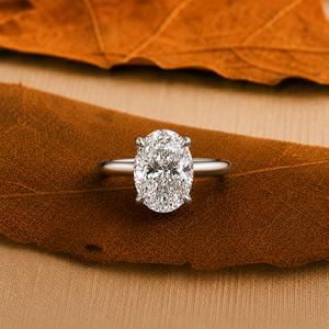 แหวนหมั้นเพชรทรงรี 0.20 กะรัต สี E เพชรเลี้ยงในห้องปฏิบัติการ ทองคำแท้ 14K 10K สำหรับผู้หญิง ประดับเพชรด้านข้าง รับรองโดย IGI หรูหรา - Product Image 5