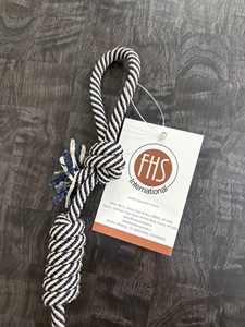ของเล่นเคี้ยวสำหรับสุนัขลายวัวการ์ตูนผ้าฝ้ายลายทาง FHS International ทนทาน ใช้ในบ้าน ใช้งานง่าย สไตล์การ์ตูน - Product Image 1