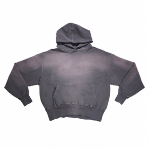 Sudadera con Capucha de Alta Calidad, Personalizada, con Cierre, Lavada al Ácido, Efecto Desgastado, de Algodón Grueso, Estilo Vintage para Hombre - Product Image 6