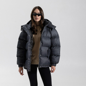 Vestes d'hiver personnalisées OEM de haute qualité, vêtements d'extérieur, veste matelassée à fermeture éclair pour femmes - Product Image 2