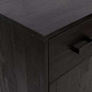 Étagère à chaussures en bois de pin noir massif 29,5 x 15,7 x 43,3 pouces, solution de rangement durable et élégante - Product Image 6