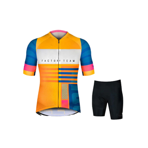 Conjunto de Jersey de Ciclismo Personalizado para Hombre, Camiseta de Manga Corta, Pantalones Cortos Acolchados, Sublimación, Fabricante al por Mayor - Product Image 6