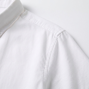 Chemises en jean délavé pour hommes, personnalisées, anti-plis, de haute qualité, douces, décontractées, coupe ajustée - Product Image 5