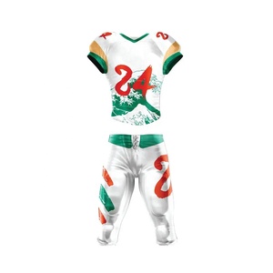 Uniforme de football américain personnalisé de nouveau style ensembles à manches courtes respirant de haute qualité conception personnalisée - Product Image 1