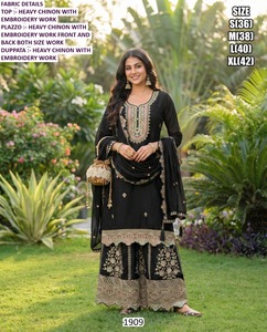 ชุดเดรสยาวแบบดั้งเดิมสำหรับผู้หญิง Rajkumari Bandhani ปักลายผ้าชีนอน แห้งเร็ว ทรงปกติ เหมาะสำหรับงานปาร์ตี้ งาน Diwali และทุกโอกาส - Product Image 3