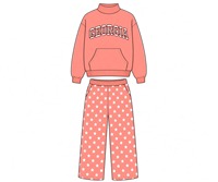 Ensemble de survêtement 2 pièces pour femme : Sweat-shirt à col montant oversize à manches longues avec poche et pantalon de survêtement à jambe large imprimé étoiles