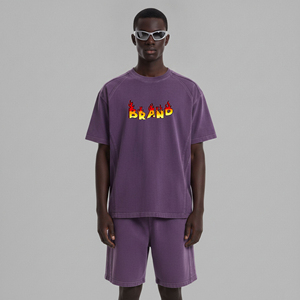 Nouvelle Collection Été 2026 – Vêtements Décontractés Écoresponsables Grande Taille Streetwear Personnalisé avec Logo Imprimé Numérique en Polyester/Coton Lavé Uni - Product Image 4
