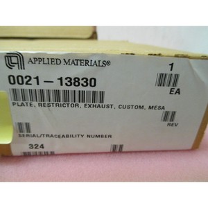 3 AMAT 0021-13830 แผ่นรีสตริกเตอร์สำหรับท่อไอเสีย - อุปกรณ์และอะไหล่เซมิคอนดักเตอร์ระดับโลกที่เชื่อถือได้ - Product Image 1