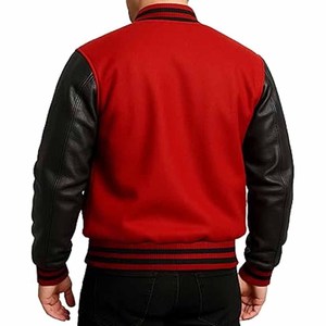 Plus Size Unisex Varsity <b>Jackets</b> for College Custom Logo Cartoon Patchwork Hooded 100% Wool <b>Winter</b> Wholesale - Product Image 3