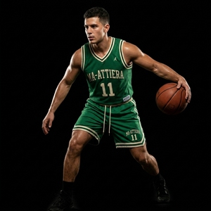 Ensemble de maillots et shorts de basket-ball personnalisés vert et blanc, uniforme d'équipe, fabricant de vêtements de sport en gros - Product Image 3