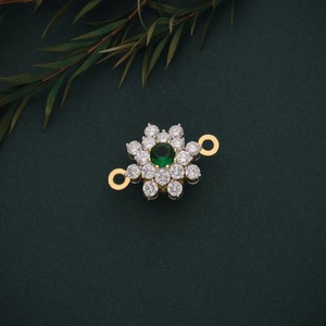 Pendentif en diamant rond brillant cultivé en laboratoire en or jaune 18 carats, collier de luxe en bijoux fins pour femmes, cadeau - Product Image 4
