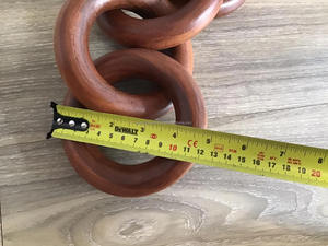 Eslabones Redondos de Madera Pulidos a Mano, Ecológicos, para Decoración del Hogar, Fabricación de Joyería y Adornos - Product Image 5