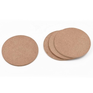 DIY Sublimation Eco-Friendly Luxury MDF Square Walnut Coasters Cork Base Blank Wooden Cup Mat for Advertising Gifts Promotional - Product Image 3