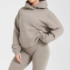 Vente en gros de sweats à capuche personnalisés pour femmes, effet délavé, coupe oversize streetwear, pour marques de mode américaines, approvisionnement en gros - Product Image 4