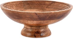 Bol de service rond en bois de manguier pour fruits, plateau à dessert, plat de cuisine - Product Image 1