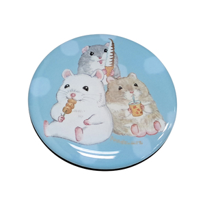 Imán de Resina con Forma de Hámster para Refrigerador – Adhesivo Magnético Redondo para Cocina, Oficina y Regalos Decorativos - Product Image 1