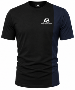 Camiseta de Manga Corta Casual para Hombre, Marca AMY, 100% Algodón, Corte Regular, Lisa, con Logotipo Personalizado al por Mayor - Product Image 1