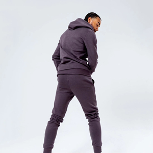 Ensemble de survêtement 100 % coton pour homme, personnalisable, avec pantalon de jogging et sweat à capuche, marque privée, ensemble de jogging vierge pour homme - Product Image 3