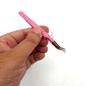 แหนบแยกขนตาแบบ Z สำหรับต่อขนตา ทำจากสแตนเลส น้ำหนักเบา จับแน่น งอได้ - Product Image 5
