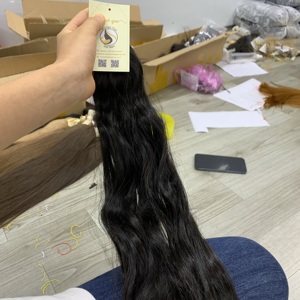 Paquetes de cabello vietnamita crudo ondulado natural Extensiones de trama de paquete dibujado doble Cabello humano Vietnam - Product Image 3