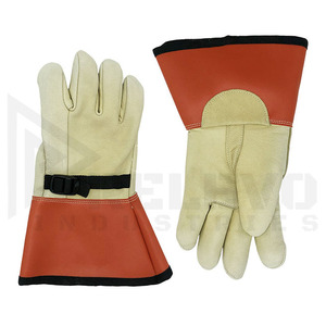 Gants de soudage en cuir industriels avec logo personnalisé, résistants à la chaleur, pour la construction, l'usine, l'hiver, vente en gros - Product Image 4