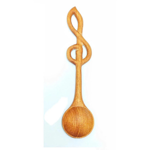 New Music Note Wooden <b>Spoon</b> Handmade Red Wood Music Note Wooden <b>Spoon</b> Eco Friendly Wooden <b>Spoon</b> Vietnam <b>Small</b> Wood Scoop Bamboo - Product Image 5