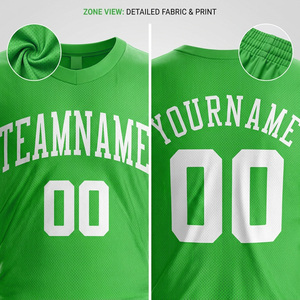 Ensemble d'uniformes de basketball personnalisés par sublimation – Maillots et shorts d'équipe imprimés avec nom et numéro – Équipement d'entraînement respirant – OEM - Product Image 4