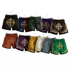 Shorts de Muay Thai de haute qualité, vente en gros directe d'usine, shorts d'entraînement de kick-boxing, shorts d'arts martiaux respirants personnalisés pour hommes - Product Image 1