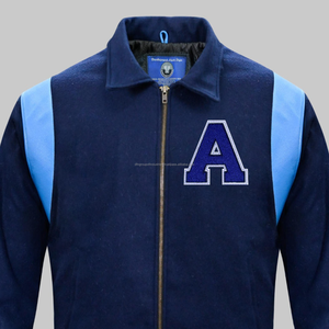 Chaqueta universitaria personalizada directamente de fábrica, chaqueta con letras de béisbol, chaqueta de baloncesto Unisex de calidad premium de lana - Product Image 1