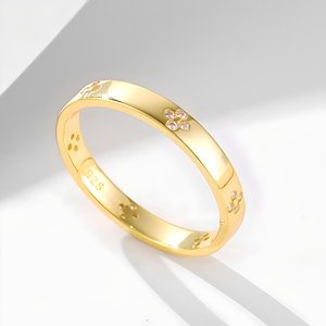 Bague de Fiançailles Vintage en Or Massif 9K 10K 14K 18K avec Diamant de Laboratoire Rond Couleur DEF Pureté VS VVS – Vente en Gros - Product Image 2