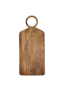 Tabla de cortar de madera hecha a mano para Fresno, tabla de cortar de cocina de madera dura Natural, bandeja rústica para servir queso, frutas, pan - Product Image 6