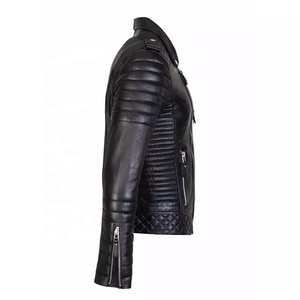เสื้อแจ็คเก็ตหนัง PU สีดำคุณภาพสูงสำหรับผู้ชาย แบรนด์ OXLO LEATHER แฟชั่น ทันสมัย เป็นมิตรกับสิ่งแวดล้อม ระบายอากาศได้ดี กันลม แห้งเร็ว เหมาะสำหรับฤดูหนาว แบบติดกระดุม/แบบซิป - Product Image 2