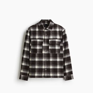 Camisa de Franela para Hombre, Corte Regular, Casual, Manga Larga, Cierre de Botones, Cálida, para Otoño e Invierno, Uso Diario - Product Image 1