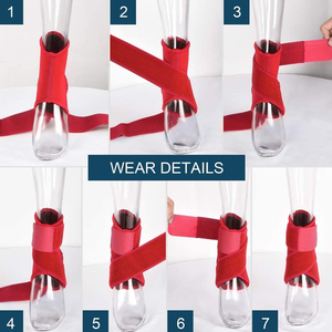 Attelles de cheville fabriquées avec un tissu léger et respirant offrant un soutien réglable et un port confortable pour les modes de vie actifs - Product Image 4