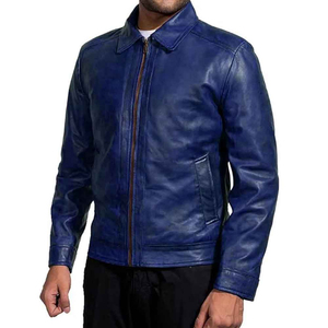 Custom Design Men Genuine <b>Leather</b> <b>Jacket</b> Motorcycle Biker Style Cowhide <b>Winter</b> Warm <b>Jacket</b> Wholesale Factory - Product Image 4