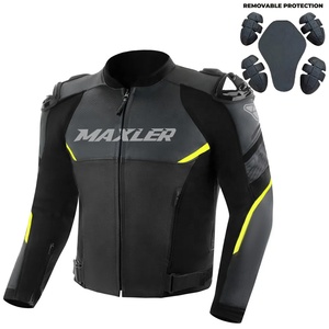High Quality Outdoor Use Custom Made Motorbike Leather Jacket Men Lightweight Winter Wear Genuine Leather Motorbike Jacket - Product Image 1
