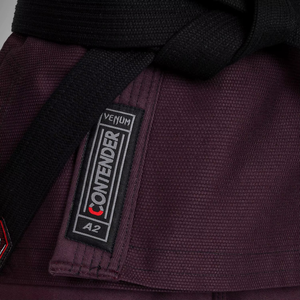 Kimono de BJJ para Adultos, Unisex, Color Morado, 100% Algodón, Corte Regular, Teñido Liso, Ropa de Artes Marciales Resistente - Product Image 5