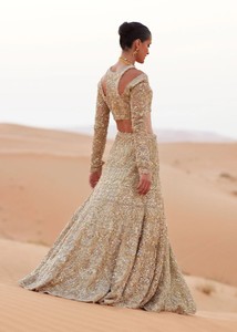 Beaded Lehenga Choli <b>Wedding</b> <b>Dress</b> Women Floor Length Pakistani Style Party Outfit With Dupatta - Product Image 2