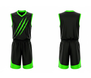 Full Sublimation Basketball Uniform Custom Logo Sportswear Manufacturer for Dry Breathable Polyester For <b>Men</b> Women - Product Image 1