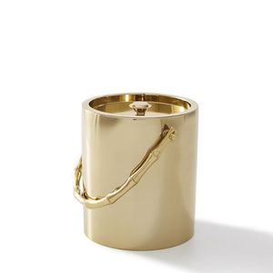 Seau à glace en métal robuste pour le stockage et le refroidissement des bouteilles de champagne, de vin et de bière lors de fêtes et d'événements - Product Image 1