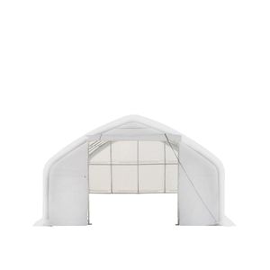 TMG ST2031V 20FT X 30FT Prefab Garage Storage Shelter Heavy Duty 17 oz <b>PVC</b> Cover Drive Door Straight Wall Peak <b>Ceiling</b> - Product Image 2