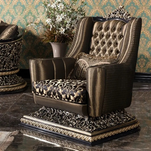 Juego de Sofás Seccionales de Diseño Francés de Lujo Europeo, Tallados en Madera de Caoba, Tapizados a Mano, Hechos en Indonesia - Product Image 6