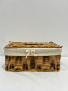 Boîte à mouchoirs et étui de rangement pour serviettes en rotin fait main vintage LTL Handicraft - Product Image 4