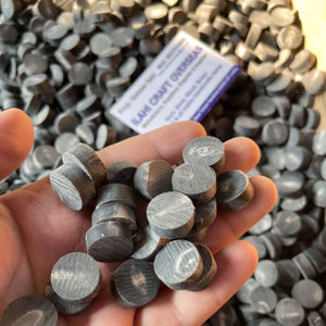 Boutons en corne de buffle en gros, noirs, tailles 16mm/19mm/21mm/23mm/26mm/29mm/31mm pour accessoires vestimentaires - Product Image 1